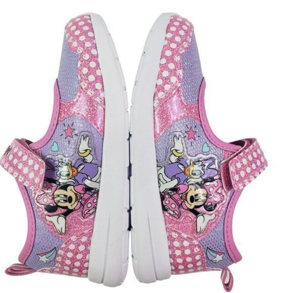 Disney Minnie Shoes for Girls - Pink Mary Jane LED Light Up Shoes Size 11 (19cm) - Picture 4 of 16